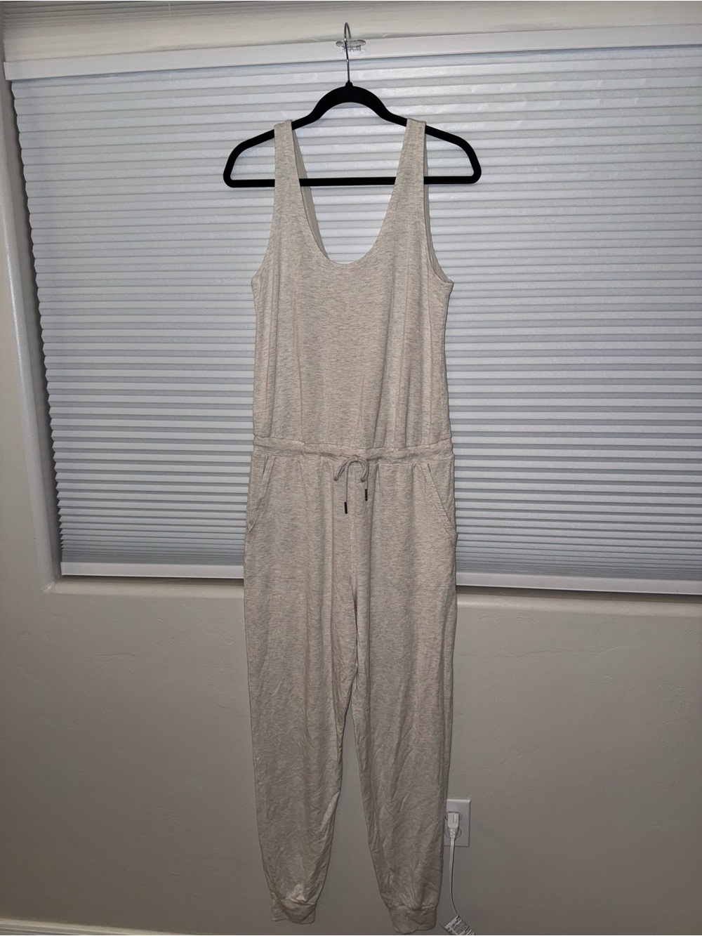 Athleta Light Beige Tank Jumpsuit